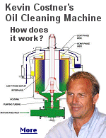Actor Kevin Costner told Congress that his company has developed a high-tech machine for separating oil and water that could slurp up as much as 200 gallons of oil a minute.
